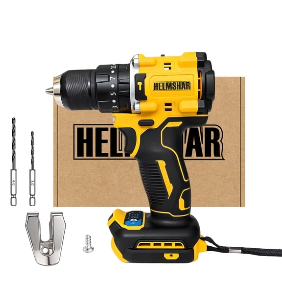 HELMSHAR FOR 20V MAX Battery Cordless Drill, Tool Only, Multi-Purpose for Home Repair, Furniture Assembly & Woodworking