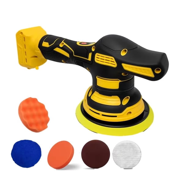HELMSHAR For 20V Battery| High-End Cordless Car Polisher(Tool Only), Powerful Orbital Buffer for Detailing, Polishing& Waxing