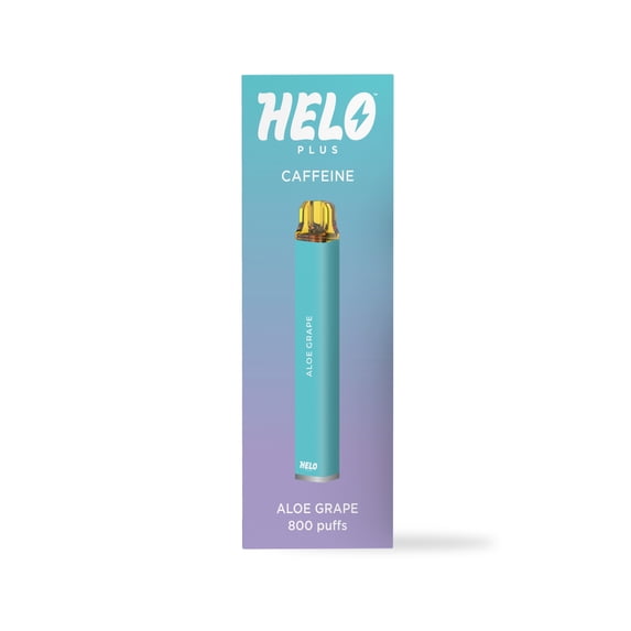 HELO Plus Caffeine Diffuser, Aloe Grape - 800 puffs | 0% Nicotine, Vegan, Sugar-free, Gluten-free Aromatherapy