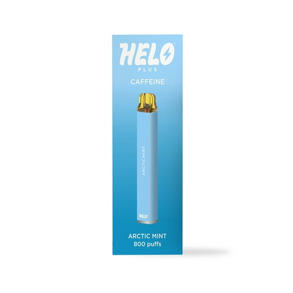 HELO Plus Caffeine Diffuser, Arctic Mint - 800 Puffs | 0% Nicotine, Vegan, Sugar-Free, Gluten-Free Aromatherapy
