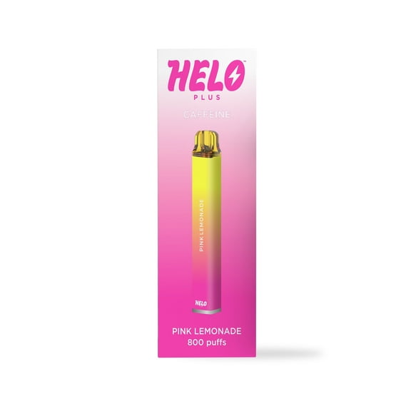 HELO Plus Caffeine Diffuser, Pink Lemonade - 800 puffs | 0% Nicotine, Vegan, Sugar-Free, Gluten-Free Aromatherapy