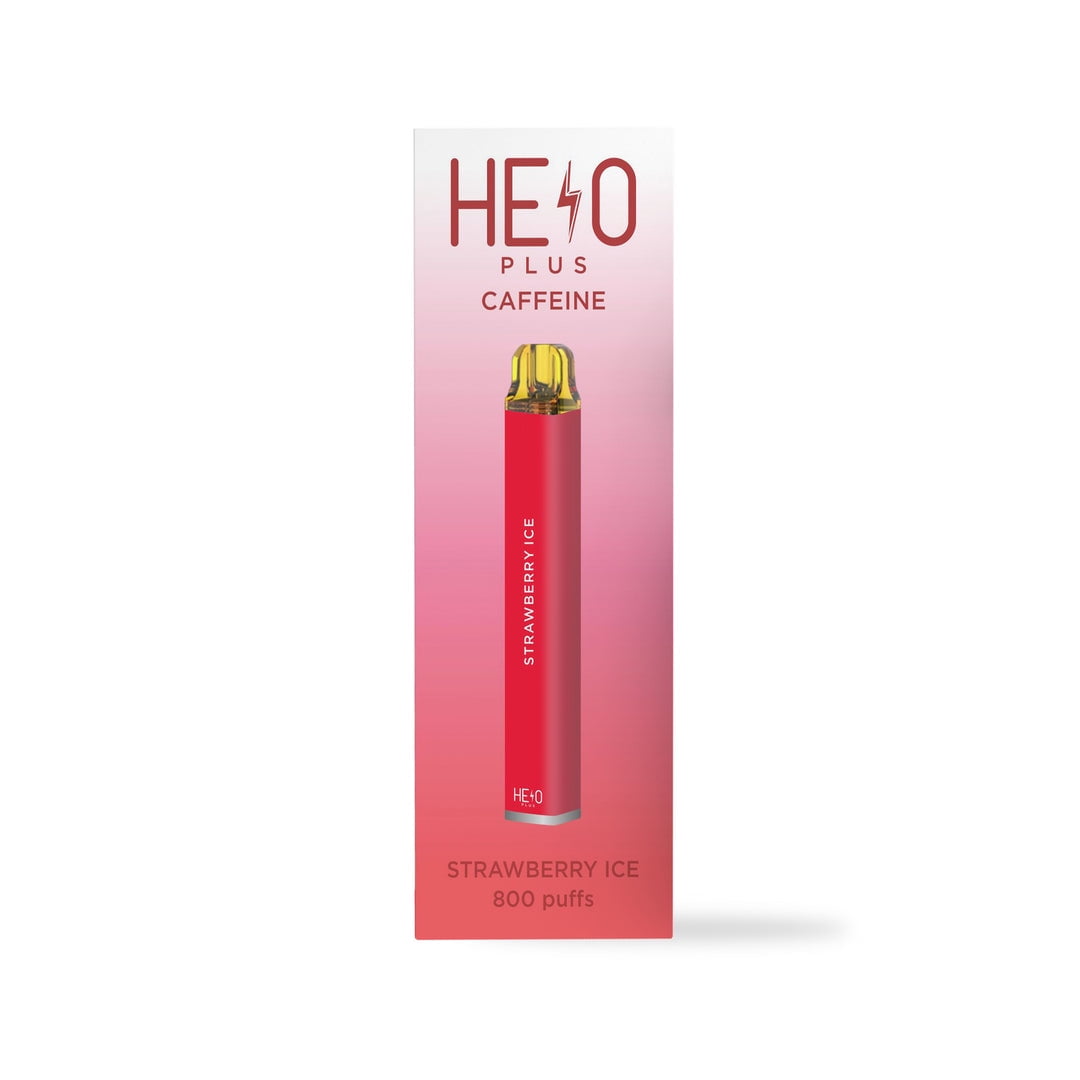 HELO Plus Caffeine Diffuser, Strawberry Ice - 800 Puffs | 0% Nicotine, Vegan, Sugar-Free, Gluten-Free Aromatherapy