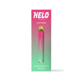 HELO Plus Caffeine Diffuser, Watermelon Ice - 800 Puffs | 0% Nicotine, Vegan, Sugar-Free, Gluten-Free Aromatherapy