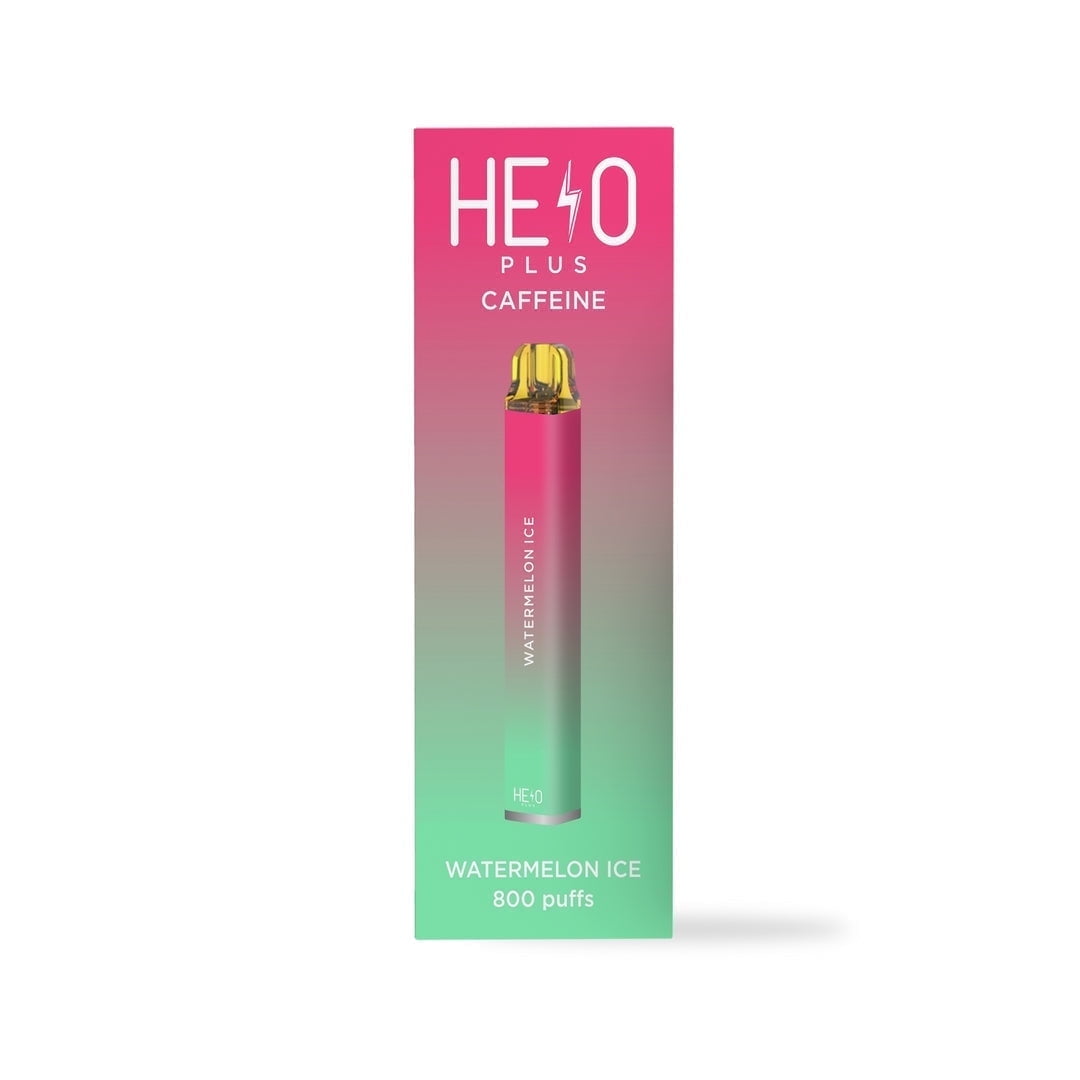 HELO Plus Caffeine Diffuser, Watermelon Ice - 800 Puffs | 0% Nicotine, Vegan, Sugar-Free, Gluten-Free Aromatherapy