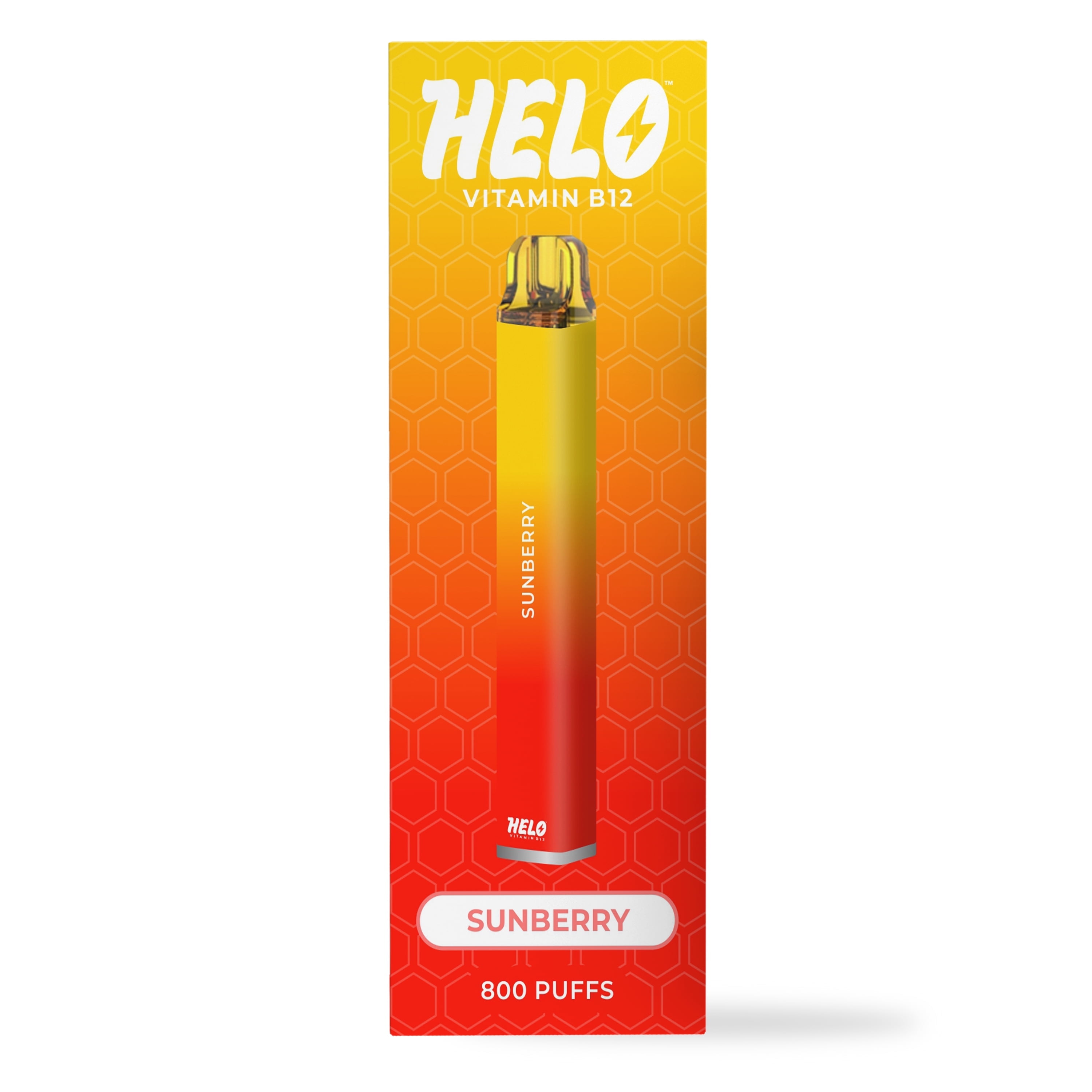 HELO Vitamin B12 Diffuser, Sunberry - 800 puffs | 0% Nicotine, Gluten-Free,  Sugar-Free Aromatherapy