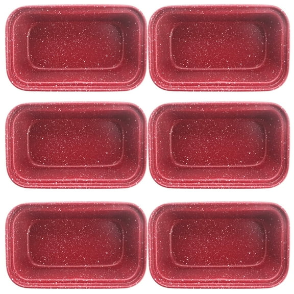 Bakdcore Non-Stick Carbon Steel Mini-Loaf Pans, Bread Pans for Homemade Bread, Loaf Pan for Family Parties(6 Pack)