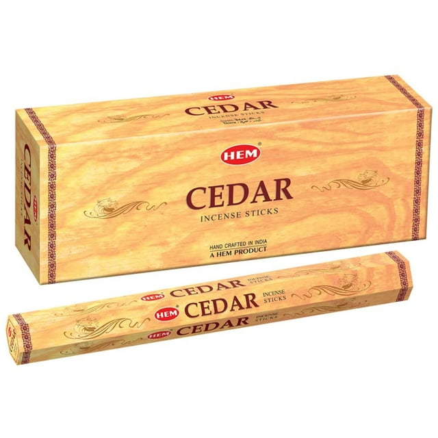 HEM Cedar Incense Sticks Pack Of 120 Count 100 Natural, Pure House