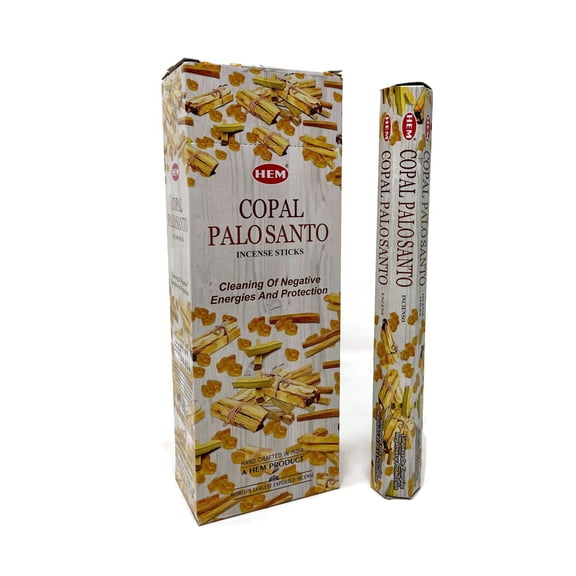 Hem Copal Palo Santo Incense Sticks - 120 Stick Bulk Box (6 Inner Tubes of 20)