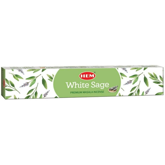 HEM New White Sage Masala Incense Sticks, Pack of 12, Each 15 GMS Best Purifying and Cleansing Masala Incense Stick Incense, Over a period of 35 years, HEM has.., By Visit the HEM Store