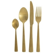 HEMA Modern 16-piece Gold Colored Cutlery Set - Copenhagen