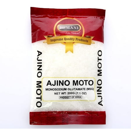 HEMANI Aji no Moto - Ajinomoto 200g (7.1 oz) - Monosodium Glutamate (MSG) - Glutamate Monosodique - Umami Seasoning