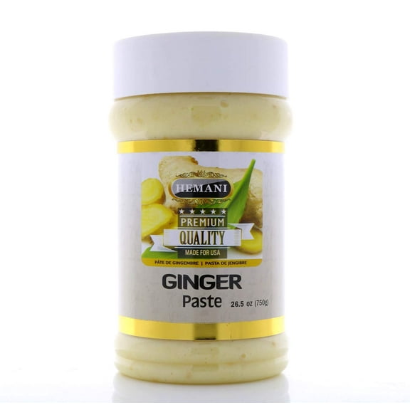 HEMANI Fresh Ground Ginger Paste 26.5 OZ (750g) - For Cooking & Marinade - Non GMO | Premium Gourmet Quality
