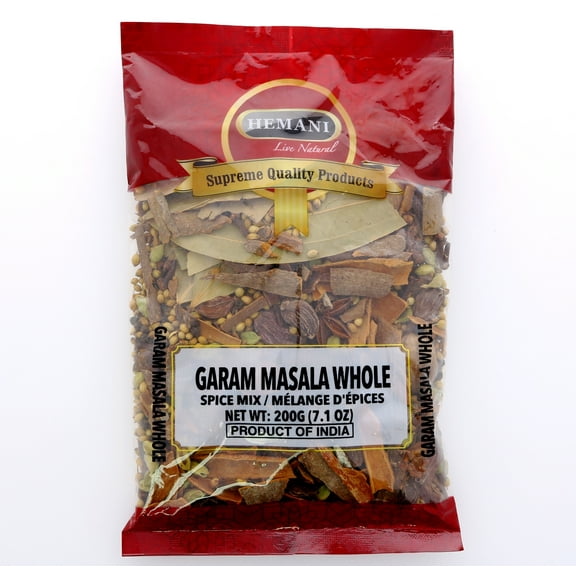 HEMANI Garam Masala Whole 7.1 OZ (200g) I Spice Mix I 100% Natural