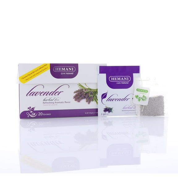 HEMANI Herbal Tea - Lavender - 20 Tea Bags in Box