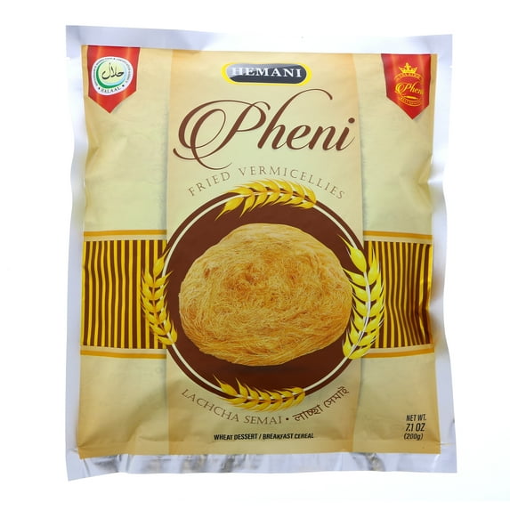 HEMANI Phenni 200g - Fried Vermicellies, Lachcha Semai, Wheat Dessert Breakfast Cereal