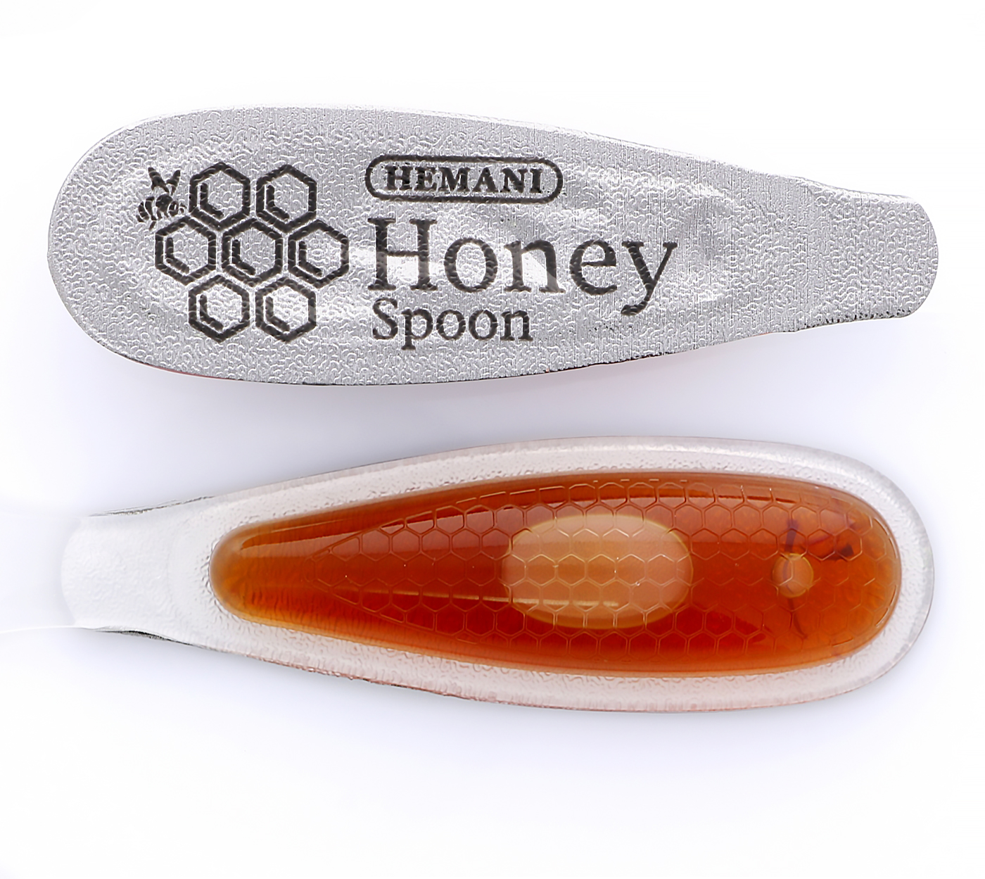 HEMANI Pure Honey Spoon & Saffron Extract Natural Sweetener & Stirrer