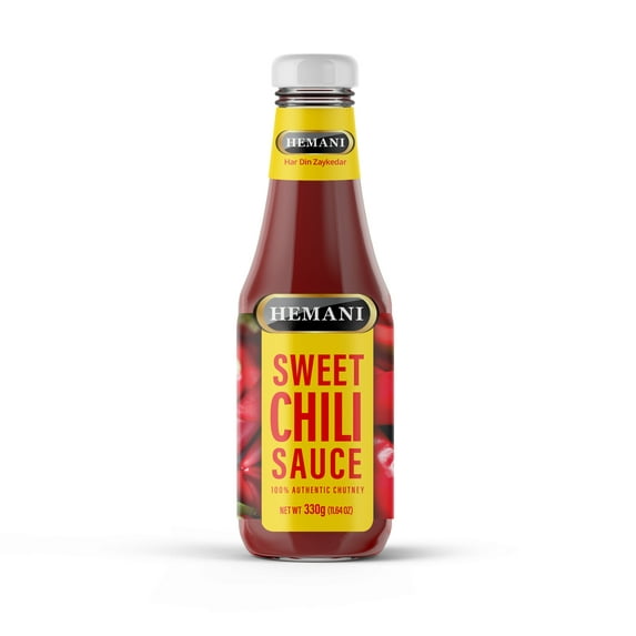 HEMANI Sweet Chili Sauce 380g Chutney - Ready To Use - Dipping sauce for Chicken Wings, Pizza, Marinades, Fries, Veggies