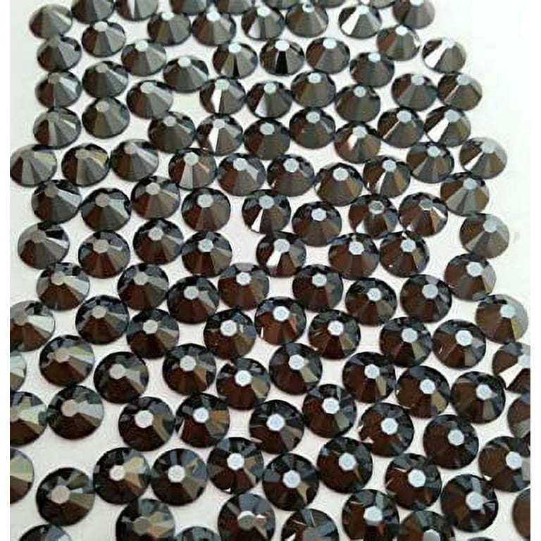 Hematite Crystal Rhinestones Flatback 144 Swarovski 3.8mm 16ss Ss16