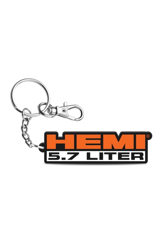 HEMI 5.7 Liter Custom Laser Cut with UV Full-Color Print Acrylic Charm Key Chain
