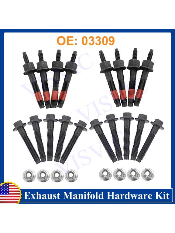 HEMI EXHAUST MANIFOLD BOLTS SET FOR CHRYSLER DODGE 09-13 RAM 1500 2500 3500 5.7L