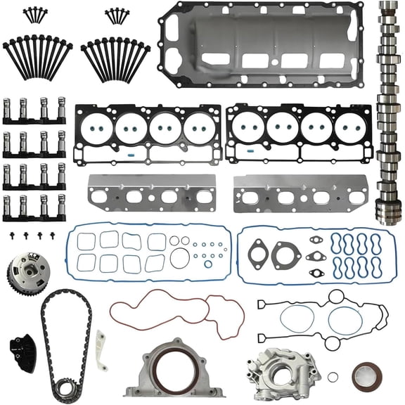 HEMI MDS Camshaft Kit Timing Chain Kit Head Gasket Set Oil Pump VVT Gear for Dodge Durango Ram 1500 5.7L 2009-2015