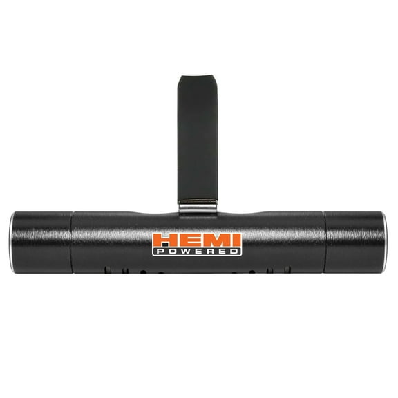 HEMI Powered Car AC Vent Air Freshener Black Clip with adjustable window and 10 Refill Sticks