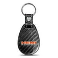 thumbnail image 1 of HEMI Powered Real Black Carbon Fiber with Leather Strap Large Tear Drop Key Chain, 1 of 1