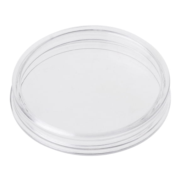 HEMLBOYW 1 PC 38.6mm Round Acrylic Coin Clear Storage Holder For Silver Coin 1 oz Acrylic