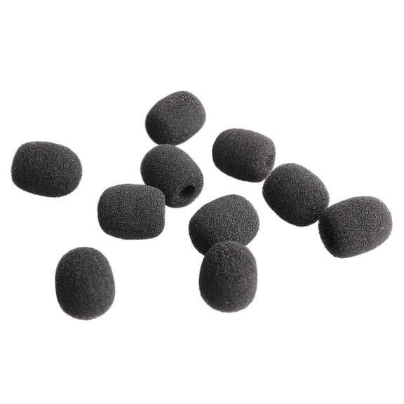 HEMLBOYW 100Pcs Headsets Microphones Foam Cover Foam Microphones Protector Foam Cover Protective Windproof Cover for K1/K9