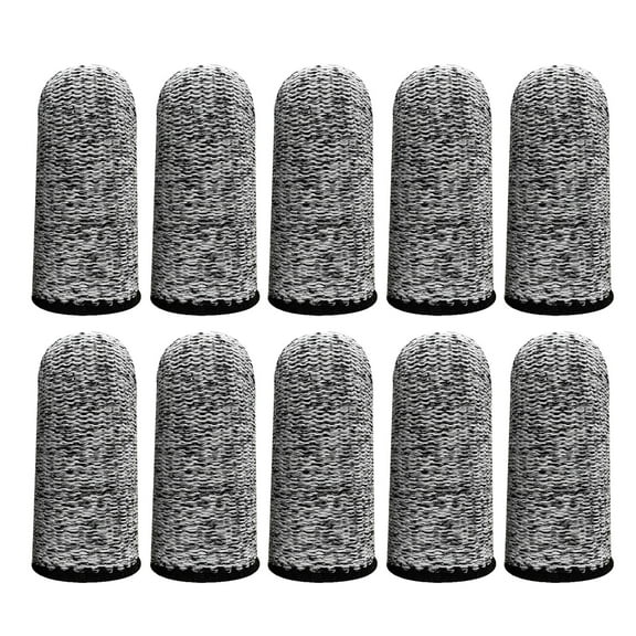 HEMLBOYW 10PCS Finger Cots Cut Resistant Protector Finger Covers for Cuts Gloves Life Extender Cut Resistant Finger Protectors