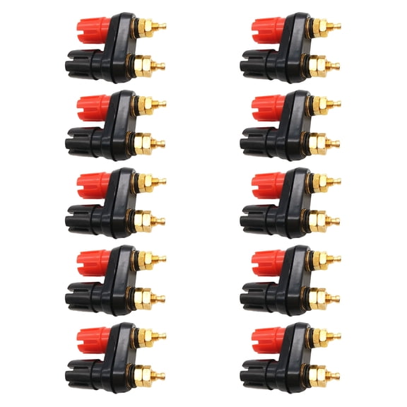 HEMLBOYW 1PC Banana Plugs Couple Terminals Connector Amplifier Terminal Binding Post Banana Speaker Plug