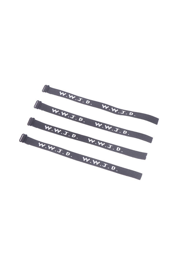 4Pieces WWJD Webbing Bracelets What Would Do Woven Wristbands Religious Christian WWJD Bracelet for Fundraisers Webbing
