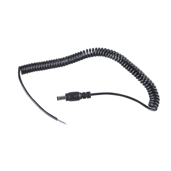 HEMLBOYW 5.5x2.5mm Coiled Power Cable for DIY Projects Compatibility with 5.5x2.1mm Supports Up to 60W for Routers and Cameras
