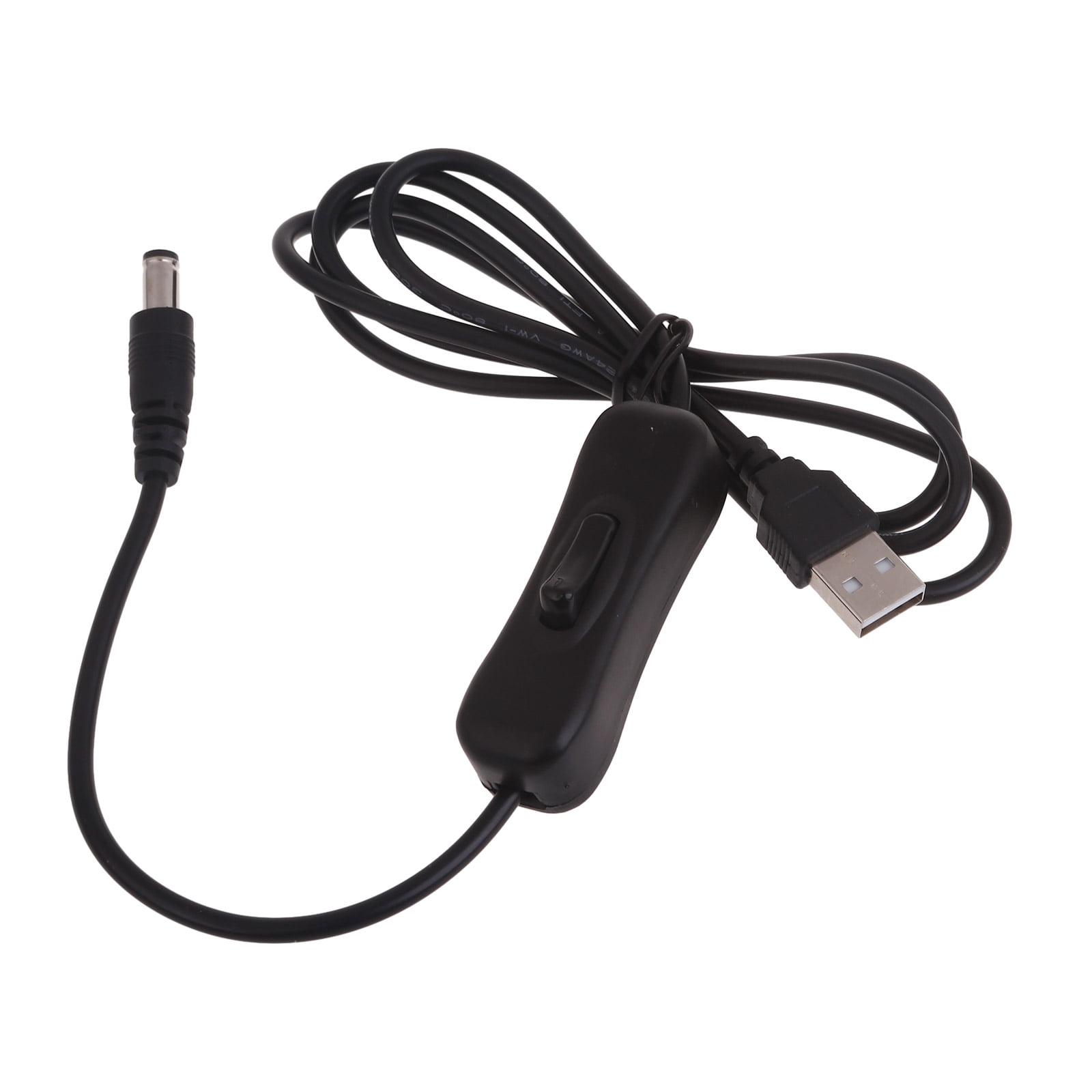 HEMLBOYW 5V Power Cable USB to 5.5x2.1mm Plug Charging Cord with ...