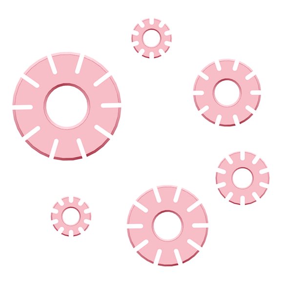 HEMLBOYW 6 Pcs Clay Hoop Guide 1.5/2/2.5/3/3.5/4cm Clay Cutter Silicone Hoop Earring Maker Guide for Earrings Jewelry Making