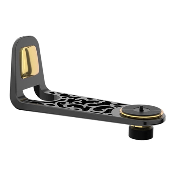 HEMLBOYW Aluminum Alloy Projector Display Rack L-shaped Wall Hanging Bracket Holder Stand Base with Flexible PTZ Designing