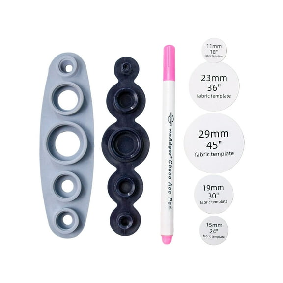 HEMLBOYW Button Maker Tool for Covering Button Handmade Button Personalised 11-29mm Covers Buttons Easily and Quickly Decorate Plastic