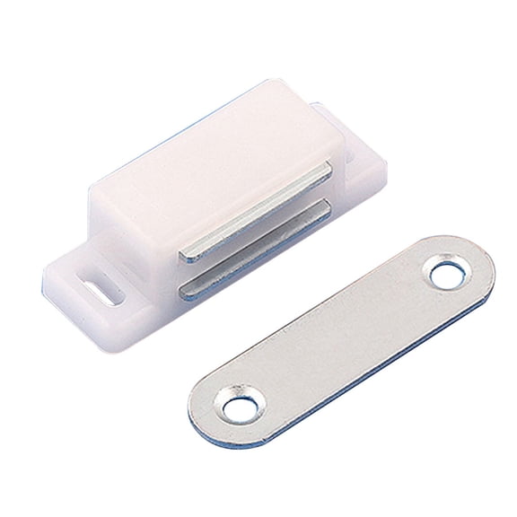 HEMLBOYW Cabinet Catches Magnet Door Stops Hidden Door Metal Plate for Closet Cupboard Sliding Doors ABS+Metal