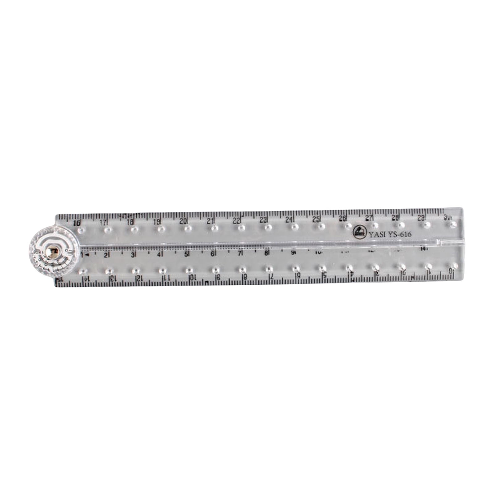 HEMLBOYW Clear Acrylics Folding Ruler Straight Ruler for Student ...