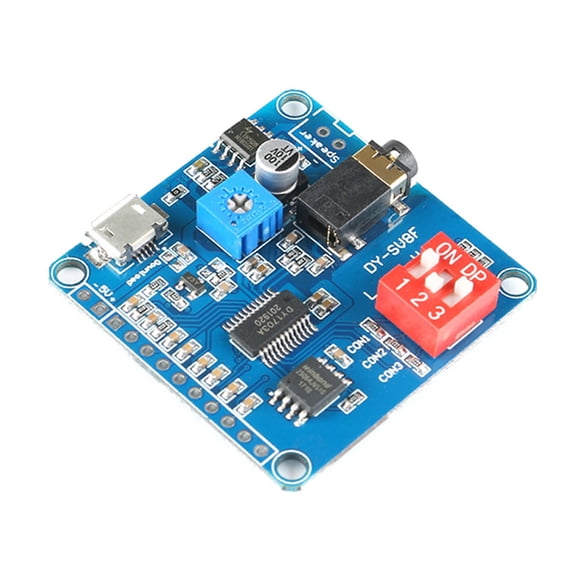 HEMLBOYW DY-SV8F MP3 Music Player Voice Playback Module Board Control / Card Electronic Components