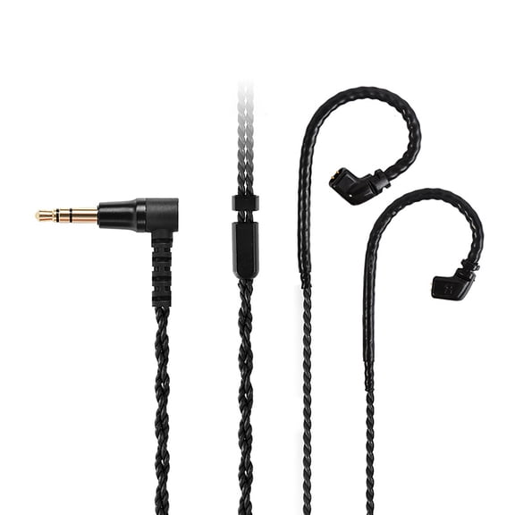 HEMLBOYW Earbuds Cable, MMCX Cable,Replacement Cable Oxygen-Frees Copper Upgrades 5N OFC Headphone Wire 8 Shares 2Pin 0.78mm MMCX