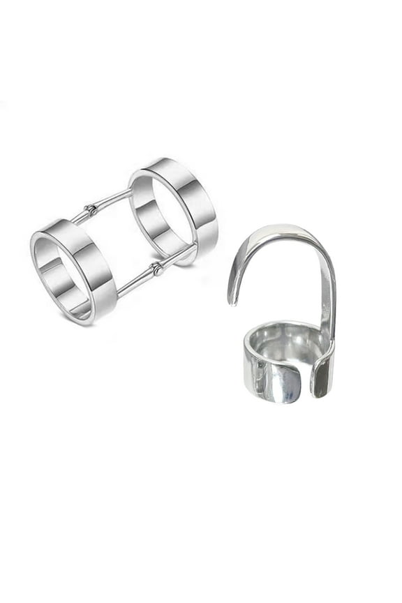 Fashion Retro Finger Ring Punk Style Creative-Joint Armor-Knuckle Metal Ring for Men Women Jewelry Gift Birthday-Decor Alloy