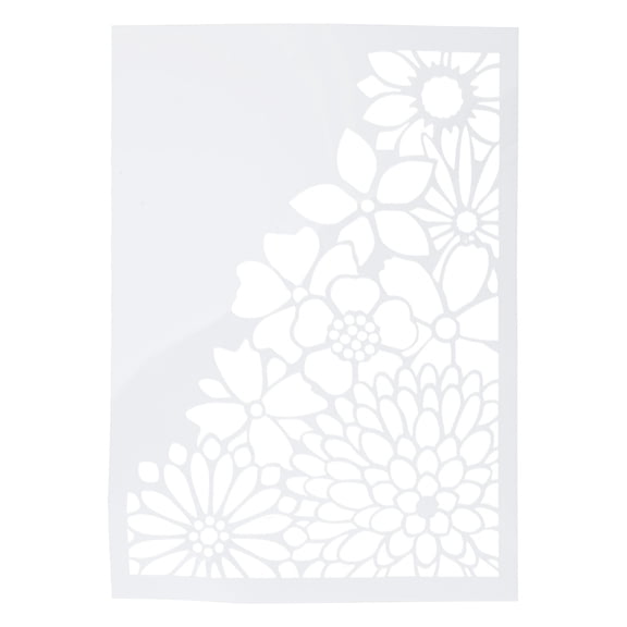 HEMLBOYW Flower Background Embossing Folder for Card Making Floral Plastic Template Mold for Scrapbooking Photo Album Card Paper Plastic