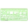thumbnail image 1 of HEMLBOYW Furniture Construction Black Scale Drafting Drawing Stationery Template Ruler Plastic, 1 of 6