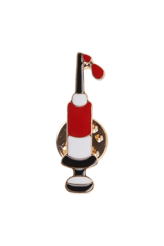 Injection Blood Syringe Pins Brooches Doctor Nurse Equipment Jewelry Fashion Enamel Collar Badge Pin Graduation