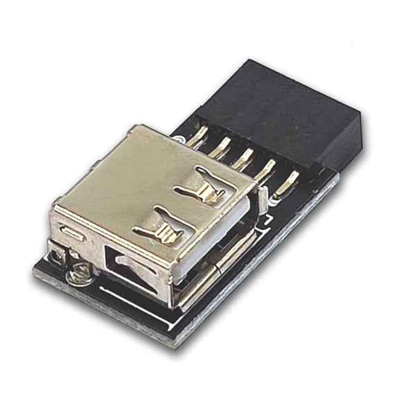 HEMLBOYW Internal USB Adapter Expansion 9 Pin Motherboard to USB 2.0 Adapter for Wireless Mouse Receiver