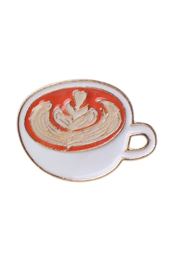 Luminous Coffee Cup Enamel Brooch Pins Glow in the Dark Latte Badges Clothes Bag Cartoon Coffee Mug Lapel Pins Jewelry