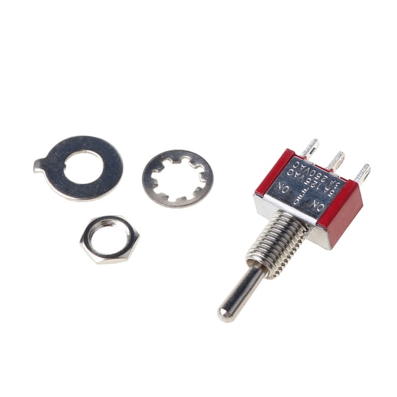 HEMLBOYW MTS-103 3 Pin Electrical Toggle ON-Off-ON 3 Position SPDT for Car h hboard 250V 2A 120V 5A Plastic And Metal