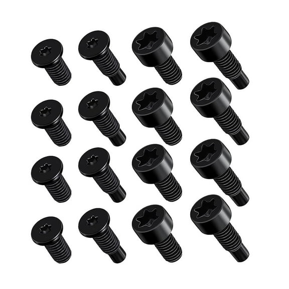 HEMLBOYW Pack of 16 Doorbell Screws Screw Set Alloy Spare Screws Replacement Accessories Heavy Duty for Video Doorbell