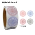 thumbnail image 1 of HEMLBOYW Pieces Round Thank You Stickers Roll Self Adhesive Floral Label Reward Sticker Small Business Packaging Box Stickers Paper+Sticker, 1 of 6